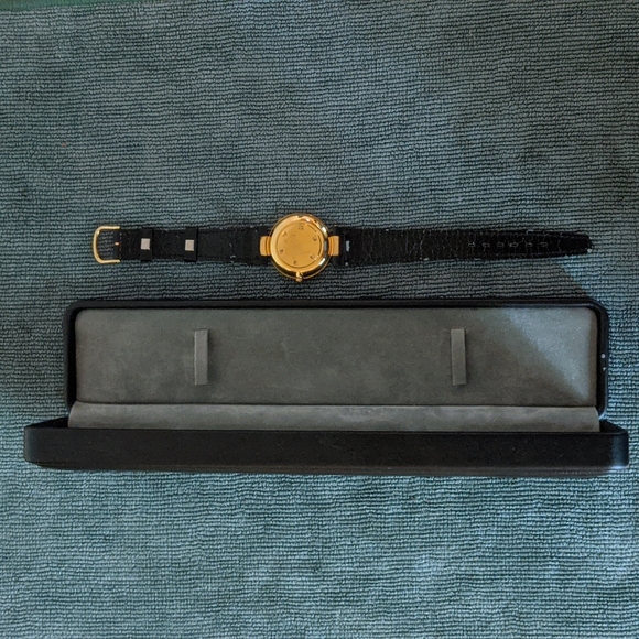 Christian Dior Woman's Watch Black Band with Black Dial and Gold-Tone - Picture 4 of 4